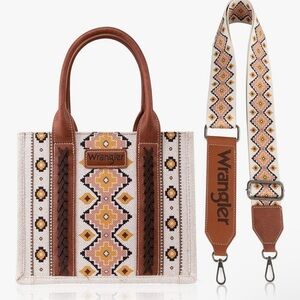 Wrangler Aztec/Southwestern Tote Crossbody with Guitar Strap NWT